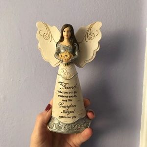 Glass angel home decor